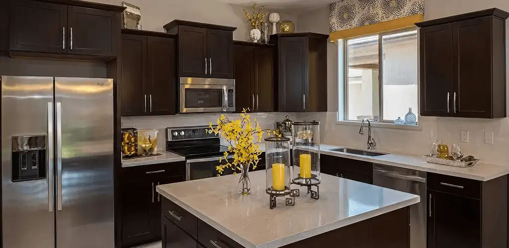 Cabinet painting results with freshly painted kitchen cabinets in Newark, NJ