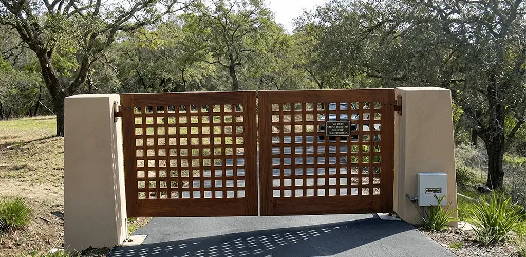 Driveway gate installation for a residential property in Newark, NJ